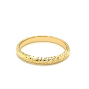 Bids.com 14k Yellow Gold Textured Comfort Fit Wedding Band Rings