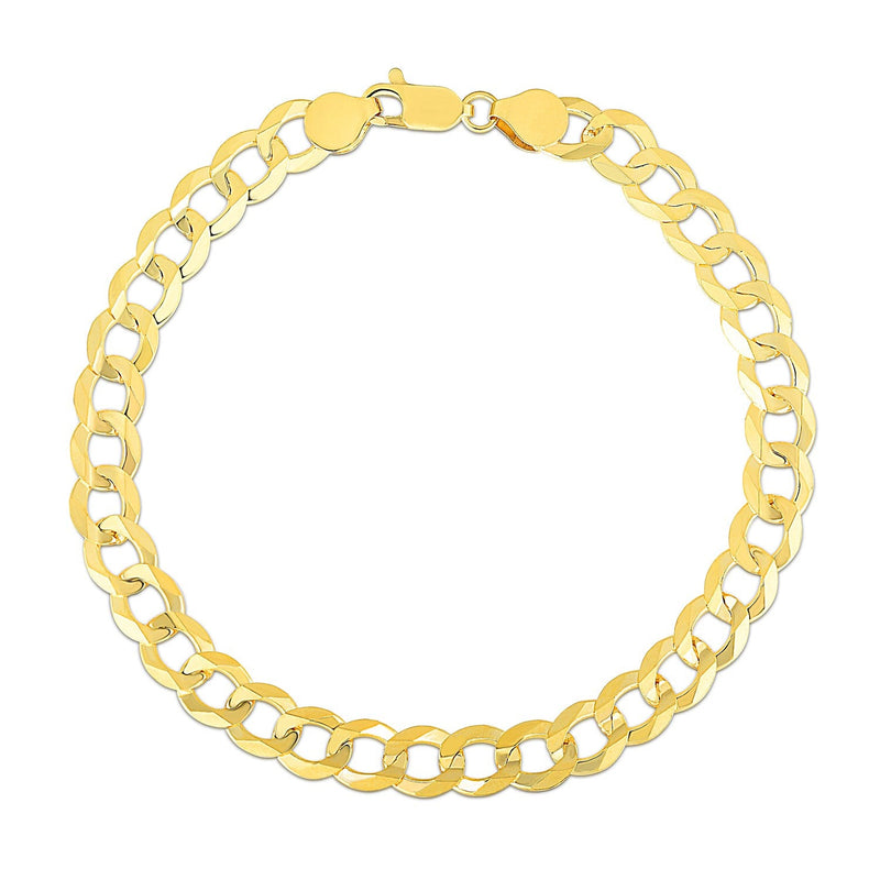 Bids.com 7.0mm 10k Yellow Gold Curb Bracelet Bracelets