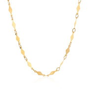 Bids.com 14K Yellow Gold Polished Diamond Motif Chain (3.0mm) Necklaces