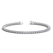 Bids.com Lab Grown Round Diamond Tennis Bracelet in 14k White Gold (4 cctw F/G  VS2/SI1) Bracelets