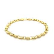 Bids.com 4.7mm 14k Yellow Gold Puffed Mariner Anklet Accessories
