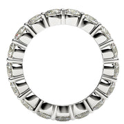 Bids.com Round Cut Lab Grown Diamond Eternity Ring in 14k White Gold (3 cttw FG/VS2) Rings