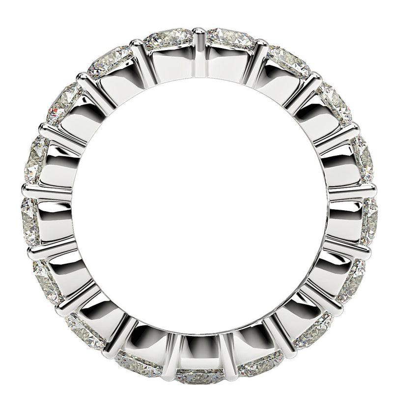 Bids.com Round Cut Lab Grown Diamond Eternity Ring in 14k White Gold (3 cttw FG/VS2) Rings
