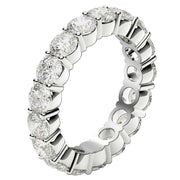 Bids.com Round Cut Lab Grown Diamond Eternity Ring in 14k White Gold (3 cttw FG/VS2) Rings