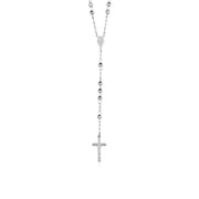 Bids.com Rosary Chain and Large Bead Necklace in Sterling Silver Necklaces