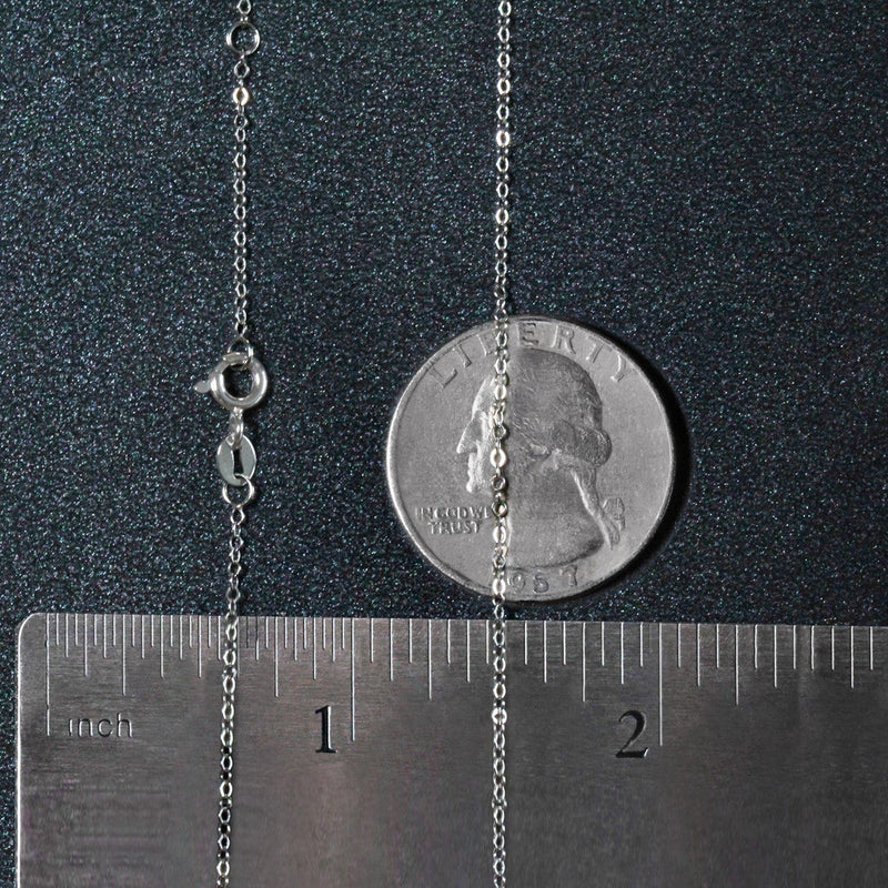 Bids.com Double Extendable Piatto Chain in 14k White Gold (1.2mm) Necklaces