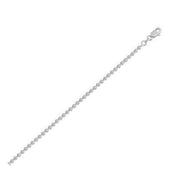Bids.com Moon Cut Bead Chain in 14k White Gold (2.50 mm) Necklaces