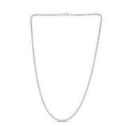 Bids.com Moon Cut Bead Chain in 14k White Gold (2.50 mm) Necklaces