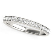 Bids.com 14k White Gold Prong Set Wedding Band with Diamonds (1/3 cttw) Rings