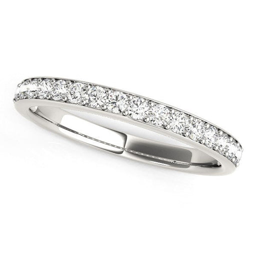 Bids.com 14k White Gold Prong Set Wedding Band with Diamonds (1/3 cttw) Rings