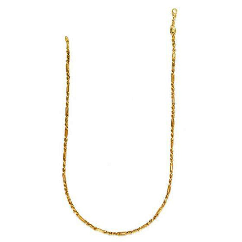 Bids.com 14k Yellow Gold Figa Rope Chain (3.00 mm) Necklaces