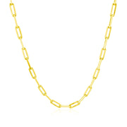 Bids.com 14K Yellow Gold Paperclip Chain (2.5mm) Necklaces