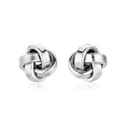 Bids.com Sterling Silver Polished Love Knot Earrings Earrings