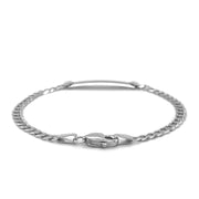 Bids.com 14k White Gold Curb Link Chain Polished Children's ID Bracelet Bracelets