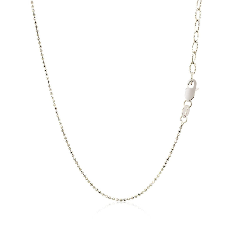 Bids.com 14k White Gold Necklace with Round Diamond Charms Necklaces