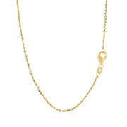 Bids.com 14k Yellow Gold Chain Necklace with a Shiny Flat Bar Necklaces