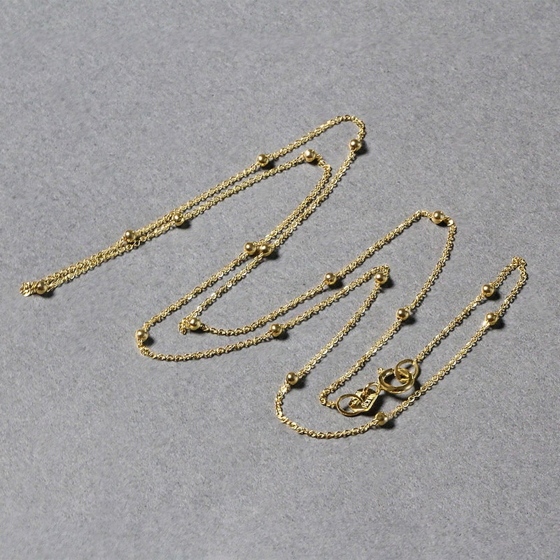 Bids.com Bead Links Saturn Chain in 14k Yellow Gold (3.5mm) Necklaces