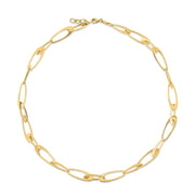 Bids.com 14K Yellow Gold Italian Oval Links Necklace Necklaces
