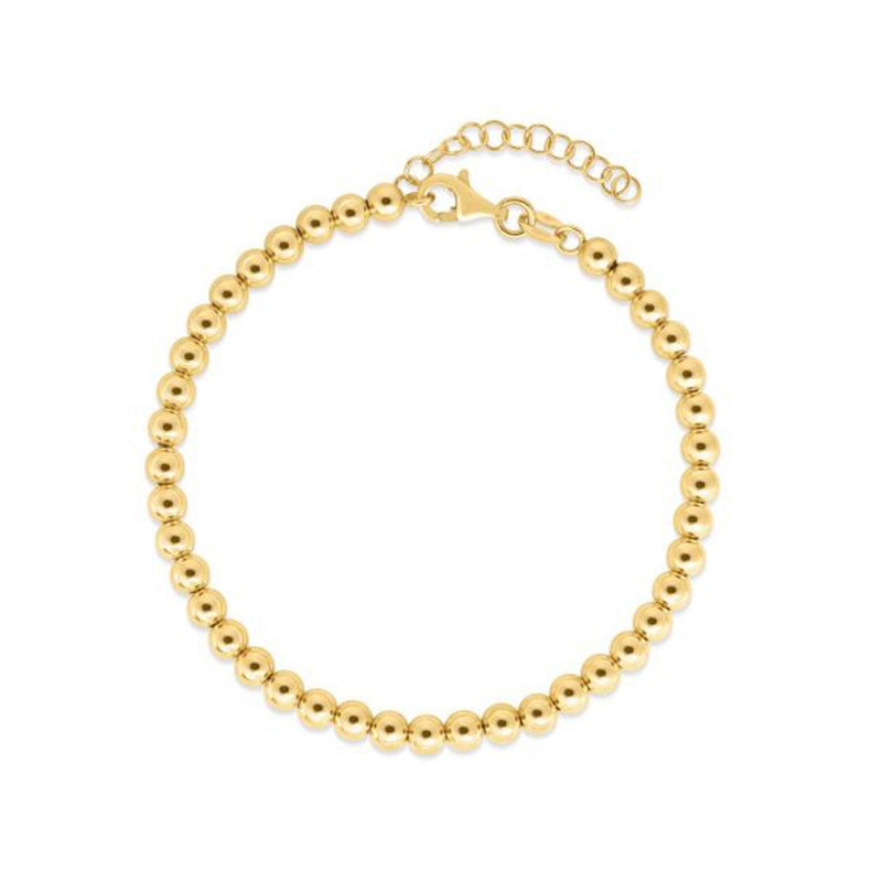 Bids.com 14k Yellow Gold Bead Chain Necklace(4mm) Necklaces
