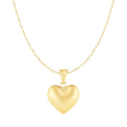 Bids.com Puffed Heart Pendant in 10k Yellow Gold Pendants