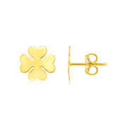 Bids.com 14K Yellow Gold Four Leaf Clover Earrings Earrings