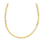 Bids.com 14k Yellow Gold Braided Herringbone Chain (3.20 mm) Necklaces