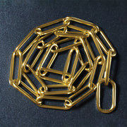 Bids.com 14k Yellow Gold Rounded Paperclip Chain Necklace Necklaces