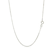 Bids.com 14k White Gold Polished Mini Heart Necklace Necklaces