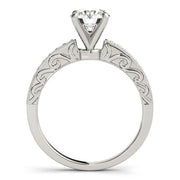 Bids.com 14k White Gold Antique Style Diamond Engagement Ring (1 1/8 cttw) Rings