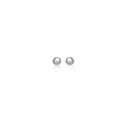 Bids.com 14k White Gold Spherical Stud Earrings (3.0 mm) Earrings
