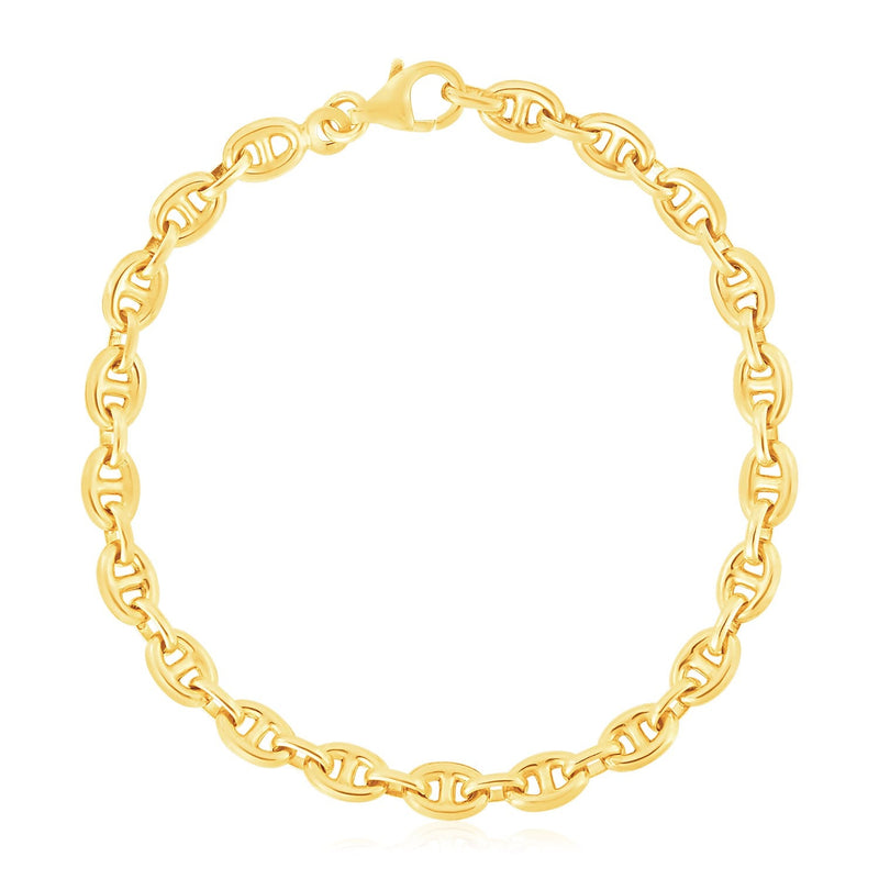 Bids.com 14k Yellow Gold High Polish Mariner Link Bracelet (5.4mm) Bracelets