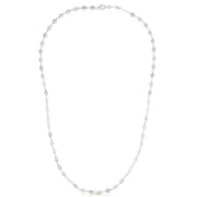 Bids.com 14k White Gold Necklace with Polished Circles Necklaces