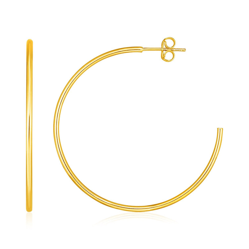 Bids.com 14k Yellow Gold Polished Hoop Earrings Earrings