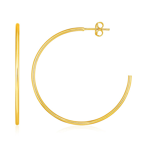 Bids.com 14k Yellow Gold Polished Hoop Earrings Earrings