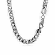 Bids.com 5.5mm 14k White Gold Miami Cuban Semi Solid Chain Necklaces