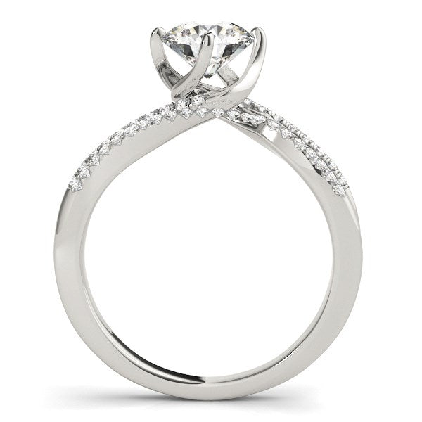 Bids.com 14k White Gold Spiral Design Pronged Diamond Engagement Ring (1 1/8 cttw) Rings