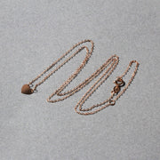Bids.com 14k Rose Gold Polished Mini Heart Necklace Necklaces