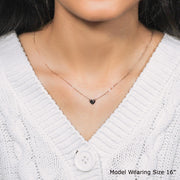 Bids.com 14k Rose Gold Polished Mini Heart Necklace Necklaces