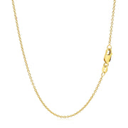 Bids.com 14k Yellow Gold Round Cable Link Chain 1.3mm Necklaces