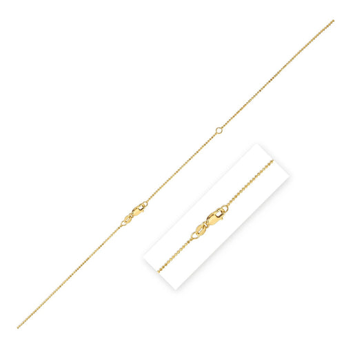 Bids.com Double Extendable Bead Chain in 14k Yellow Gold (1.00 mm) Necklaces