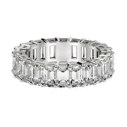 Bids.com Emerald Cut Lab Grown Diamond Eternity Ring in 14k White Gold (4 cttw FG/VS2) Rings