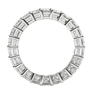 Bids.com Emerald Cut Lab Grown Diamond Eternity Ring in 14k White Gold (4 cttw FG/VS2) Rings