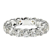 Bids.com Round Cut Lab Grown Diamond Eternity Ring in 14k White Gold (4 cttw FG/VS2) Rings