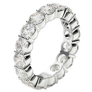 Bids.com Round Cut Lab Grown Diamond Eternity Ring in 14k White Gold (4 cttw FG/VS2) Rings