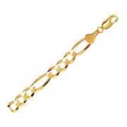 Bids.com 10k Yellow Gold Solid Figaro Bracelet (7.90 mm) Bracelets