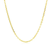 Bids.com 18k Yellow Gold Diamond Cut Cable Link Chain (1.40 mm) Necklaces