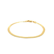 Bids.com 1.5mm 14k Yellow Gold Super Flex Herringbone Anklet Accessories