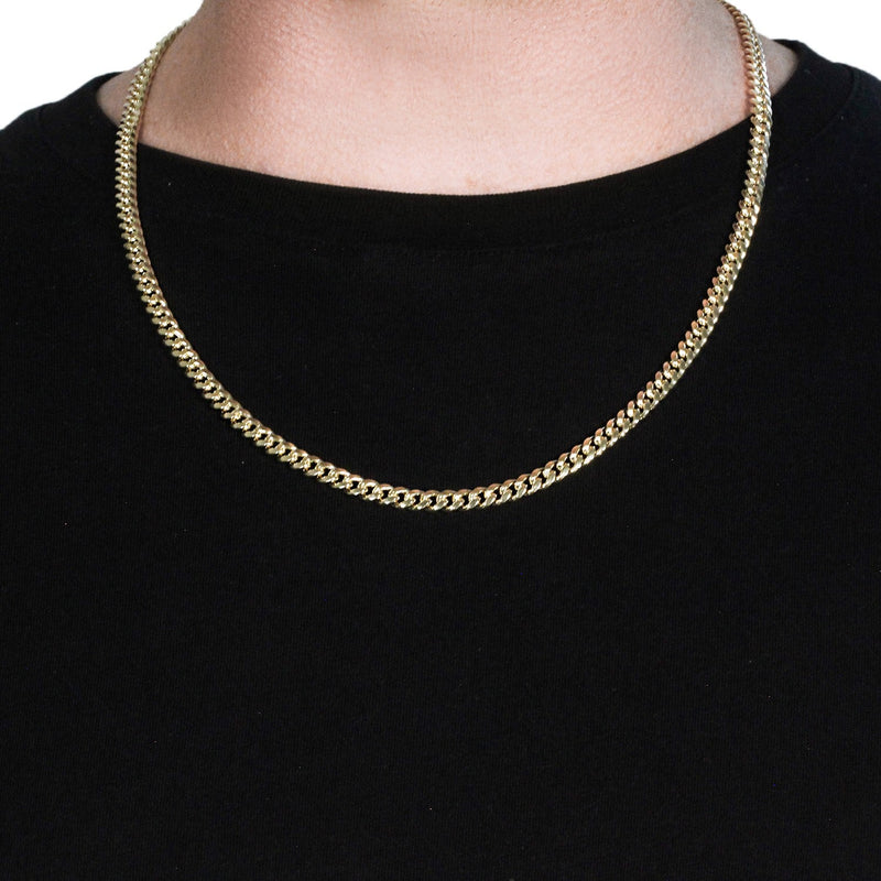 Bids.com 10k Yellow Gold Semi Solid Miami Cuban Chain (5.00 mm) Necklaces