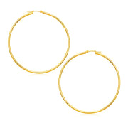 Bids.com 14k Yellow Gold Polished Large Round Hoop Earrings Earrings