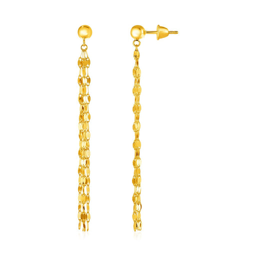 Bids.com 14k Yellow Gold Polished Drop Earrings Earrings